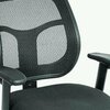 Homeroots Black Mesh & Fabric Chair 26 x 20 x 36 in. 372412